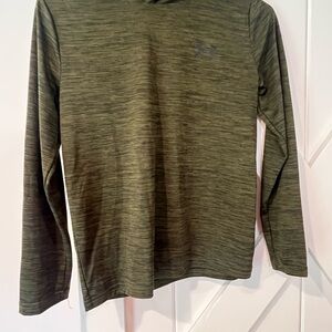 Under Armour Olive Green Hooded Long Sleeve
